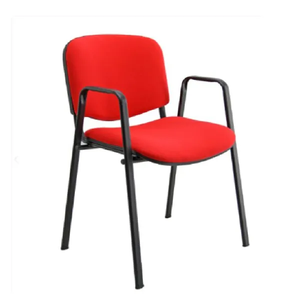 Sedia Dado Unisit rossa con braccioli
