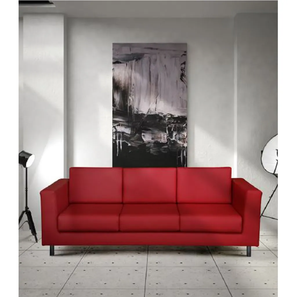 Divanetto Erica Unisit rosso in una sala