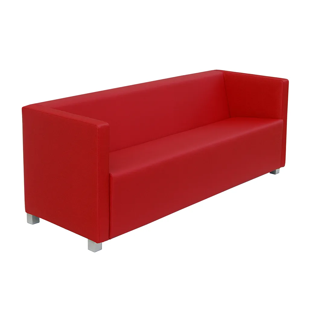 Divanetto Club Unisit tre posti rosso
