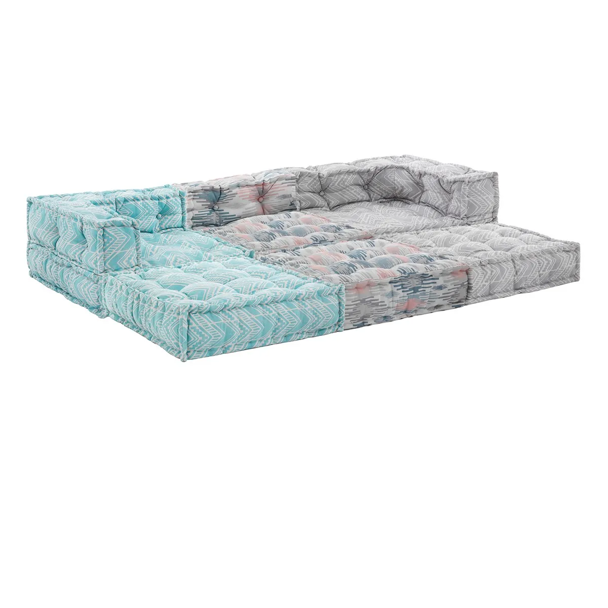 Divano Multicolor Tomasucci con seduta bassa in tessuto waterproof