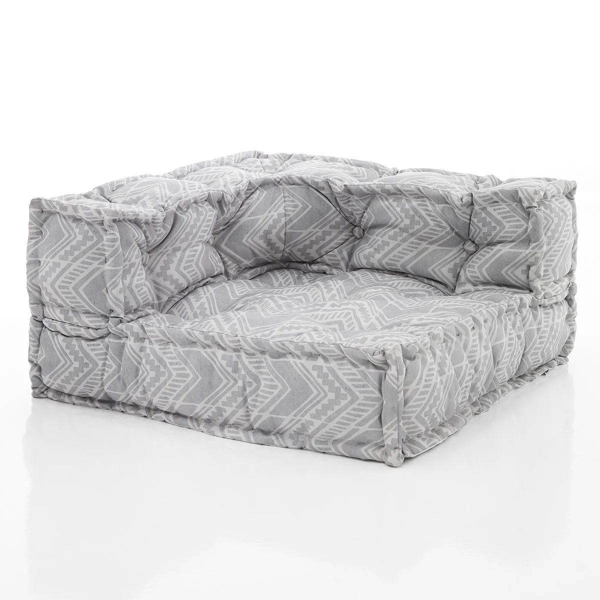 Modulo angolare Ikat Grey Tomasucci con schienale su due lati