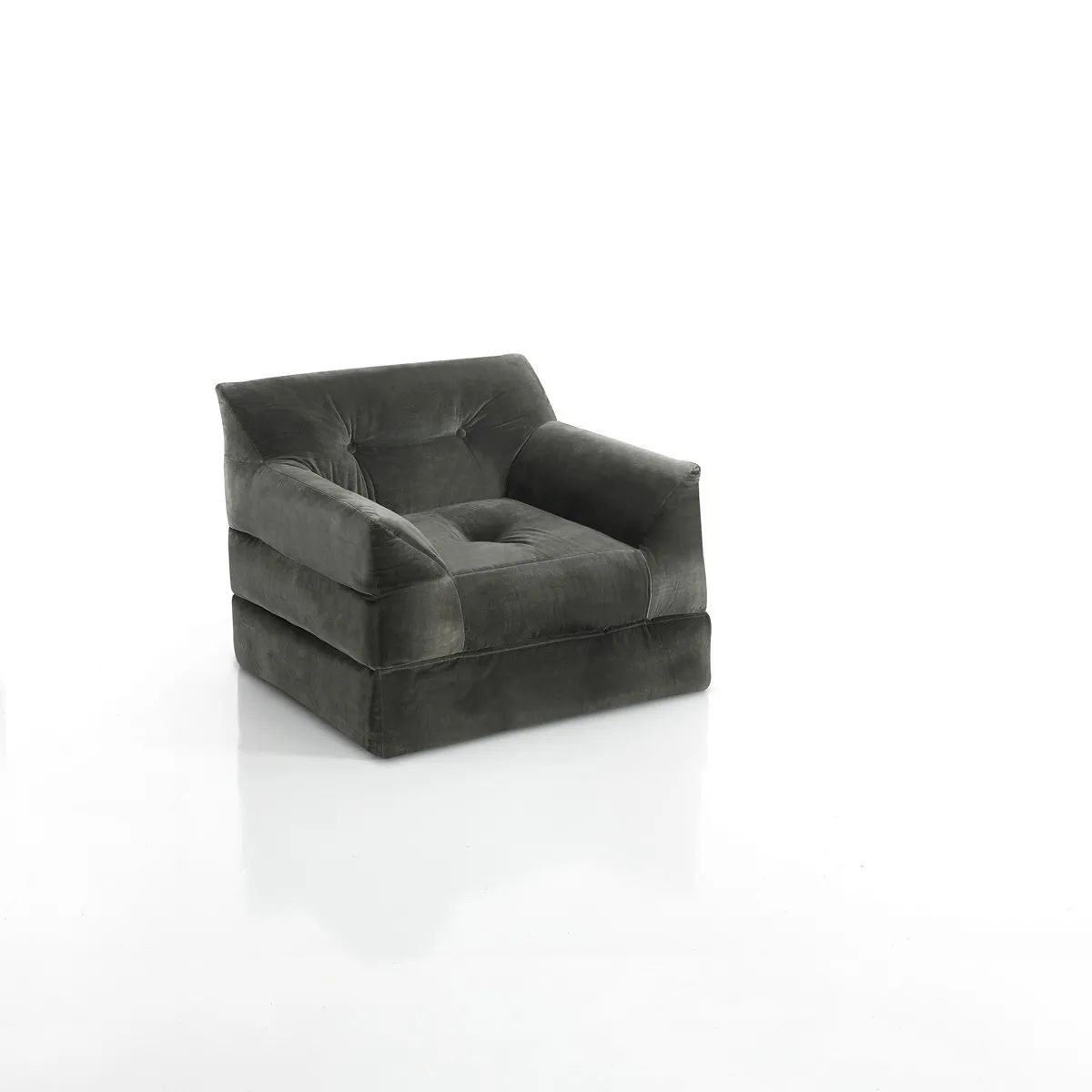 Poltrona chaise longue Chic Dark Grey Tomasucci