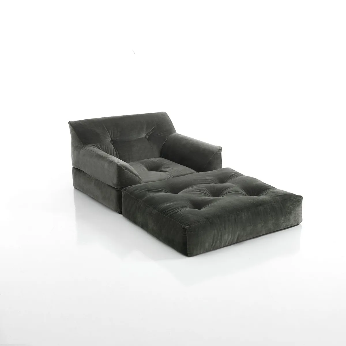 Chaise longue Chic Tomasucci aperta come materassino