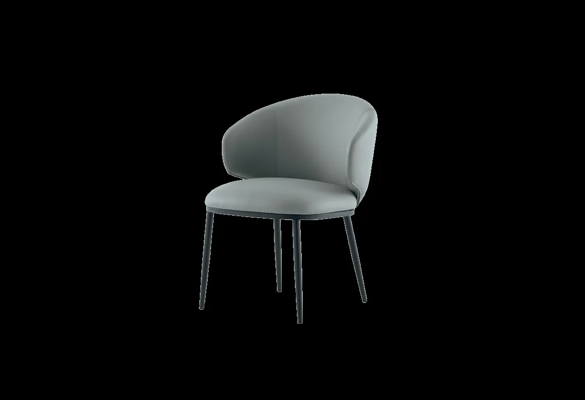 Sedia Candy Target Point grigio azzurro su fondo nero