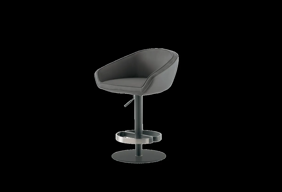 Sgabello Fluf Target Point grigio su fondo nero