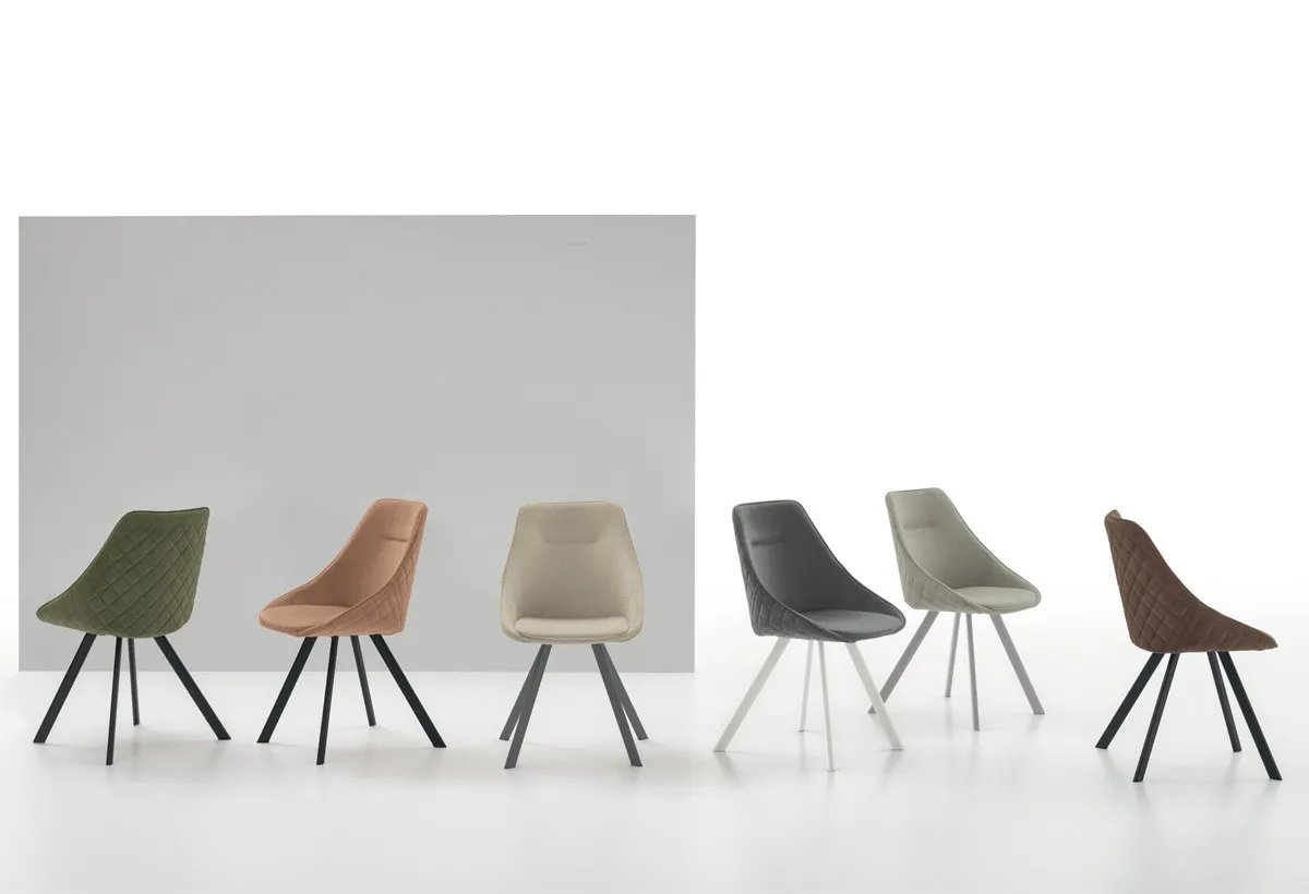 Sedie Bilbao Target Point in sei colori con gambe in metallo