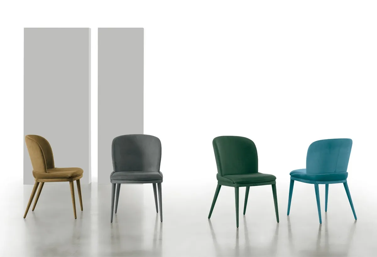 Sedie Cleveland Target Point in senape, grigio, verde scuro e petrolio