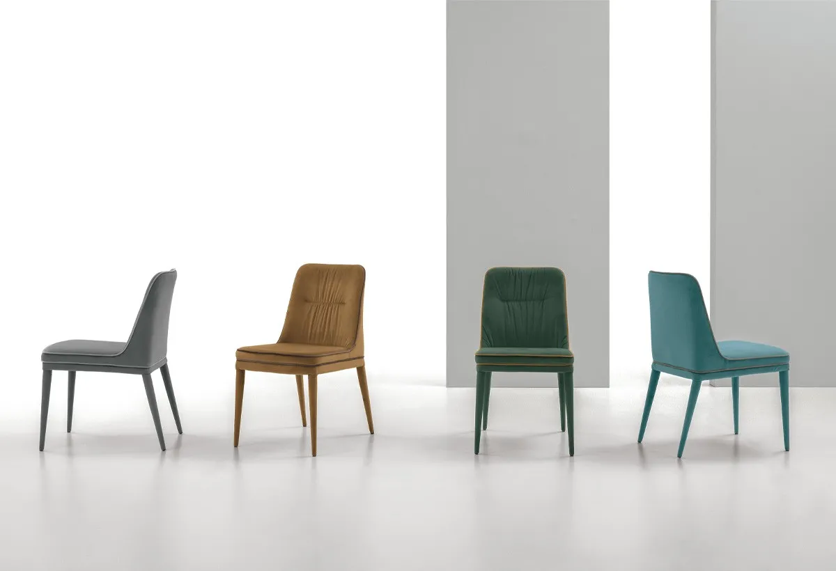 Sedie Dallas Target Point in grigio, senape, verde e petrolio