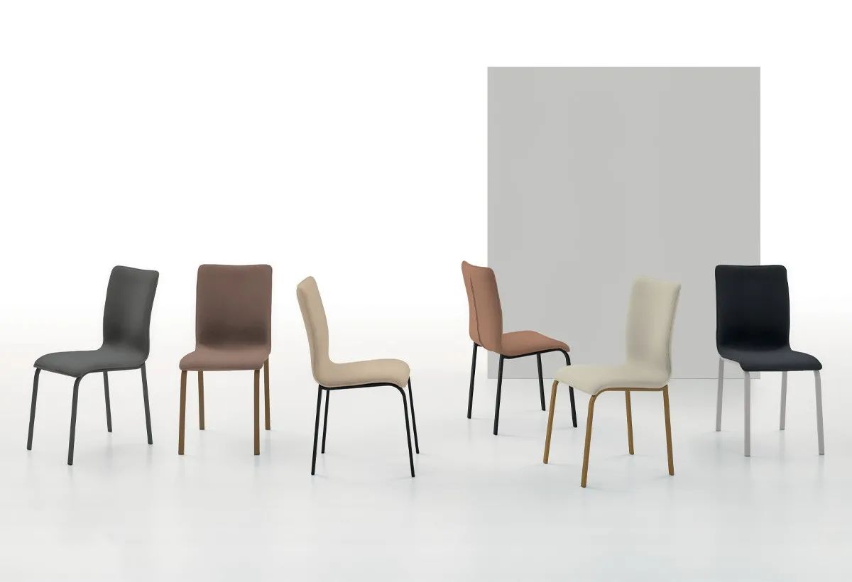 Sedie Glamour New Target Point in sei colori, dal grigio al nero