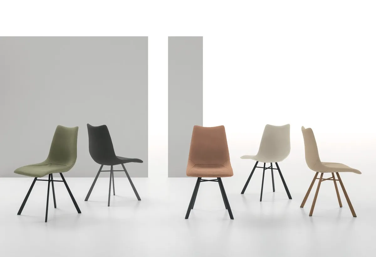 Sedie Maiorca Target Point in verde, nero, ruggine, bianco e beige