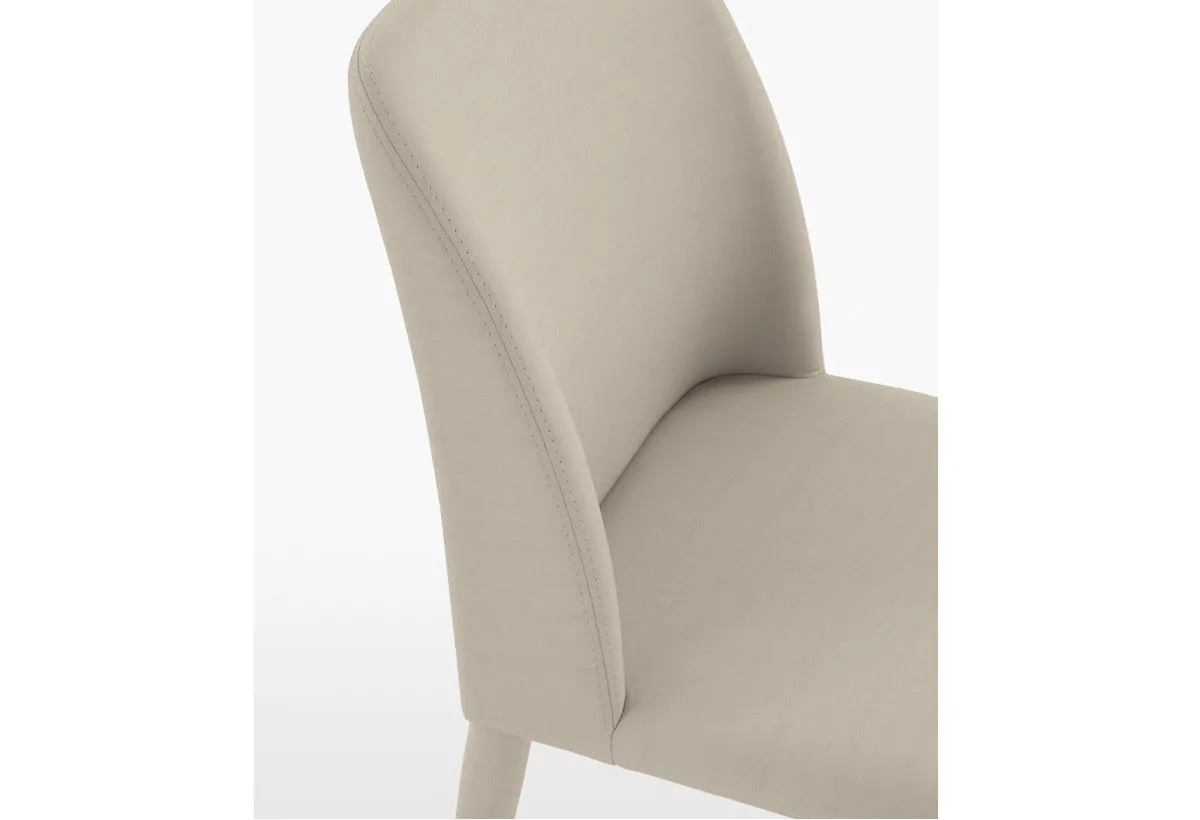 Dettaglio dello schienale della sedia Vienna Target Point beige