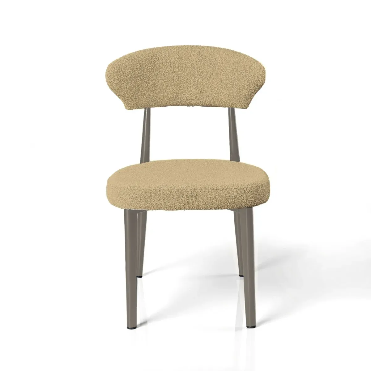 Sedia Melania Tomasucci beige vista di fronte