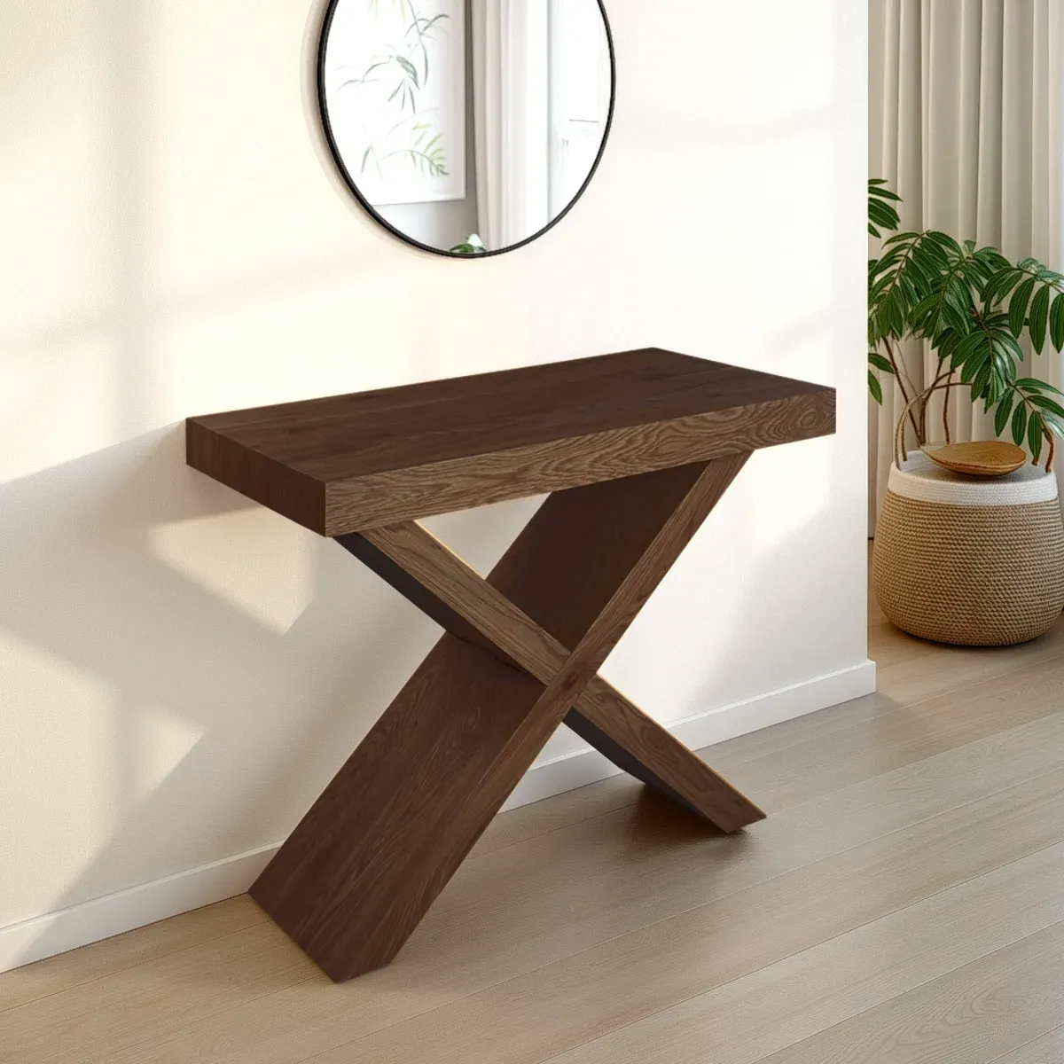 Consolle Adelaide Dark Wood Tomasucci in noce