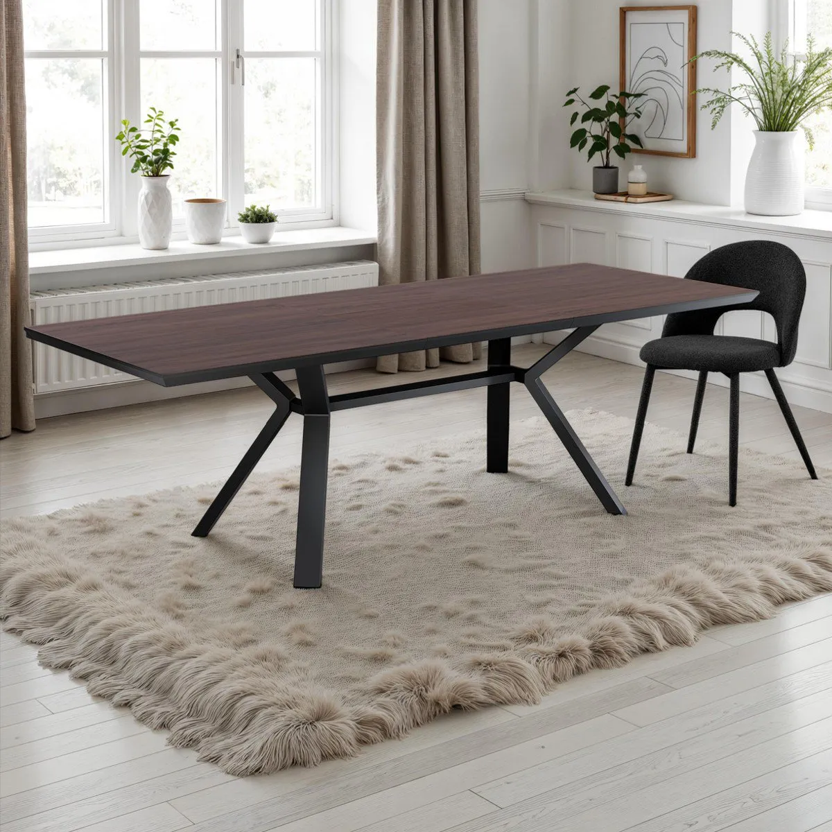 Tavolo Logan Dark Wood Tomasucci in noce