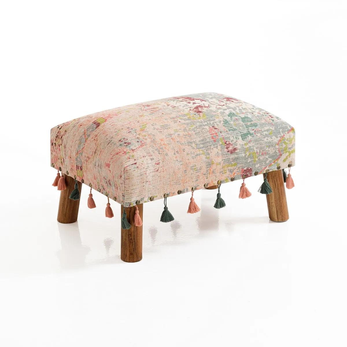 Panchetta Artist Tomasucci in cotone ricamato con nappine
