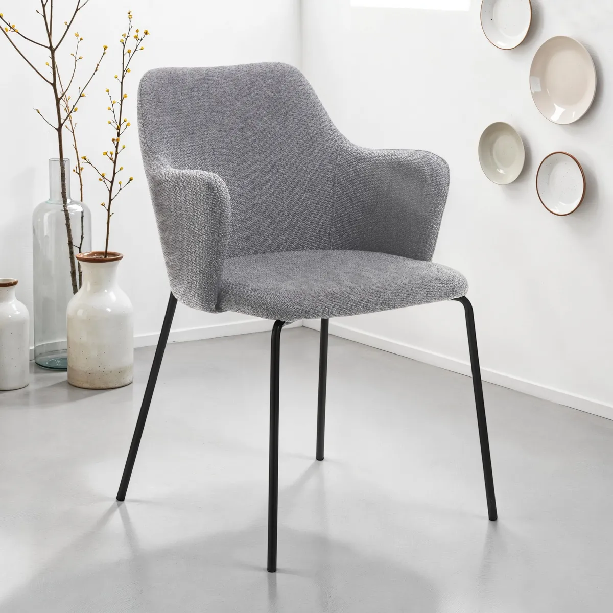 Sedia Sonia Grey Tomasucci in tessuto grigio