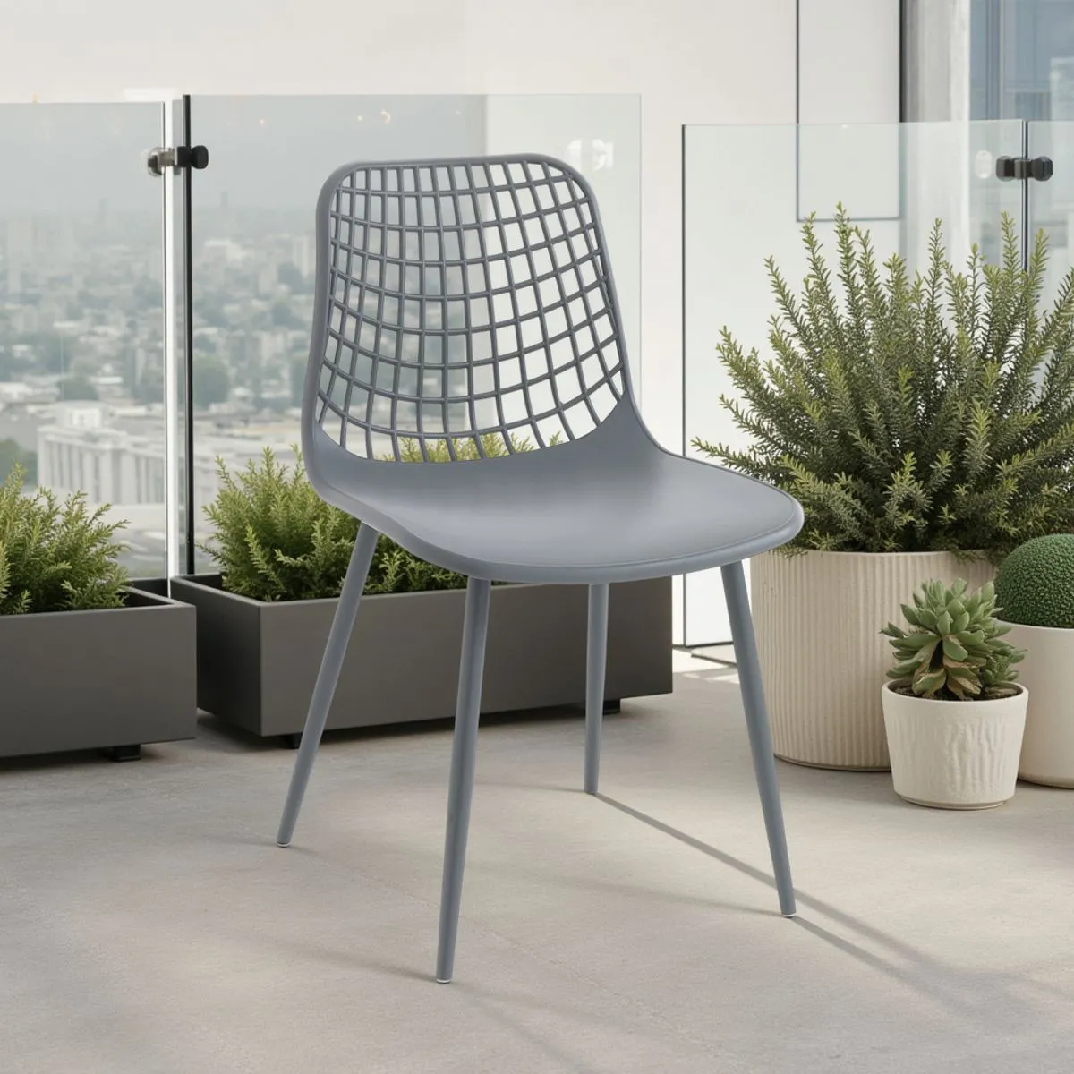 Sedia Nairobi Grey Tomasucci grigia