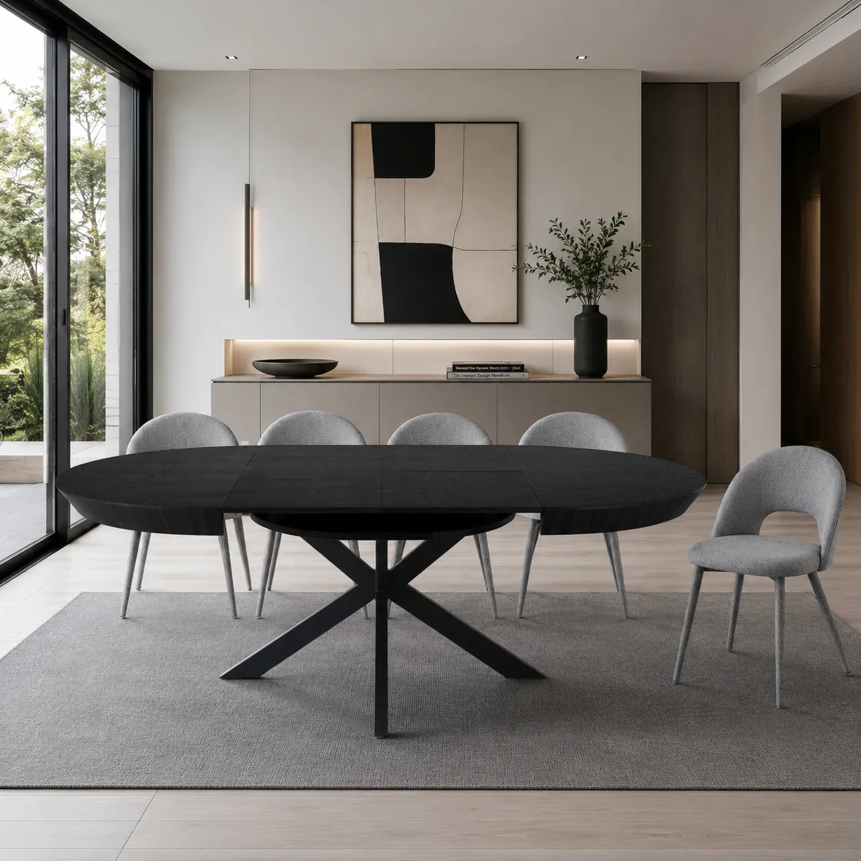 Tavolo Stor Black Wood Tomasucci in rovere tinto nero