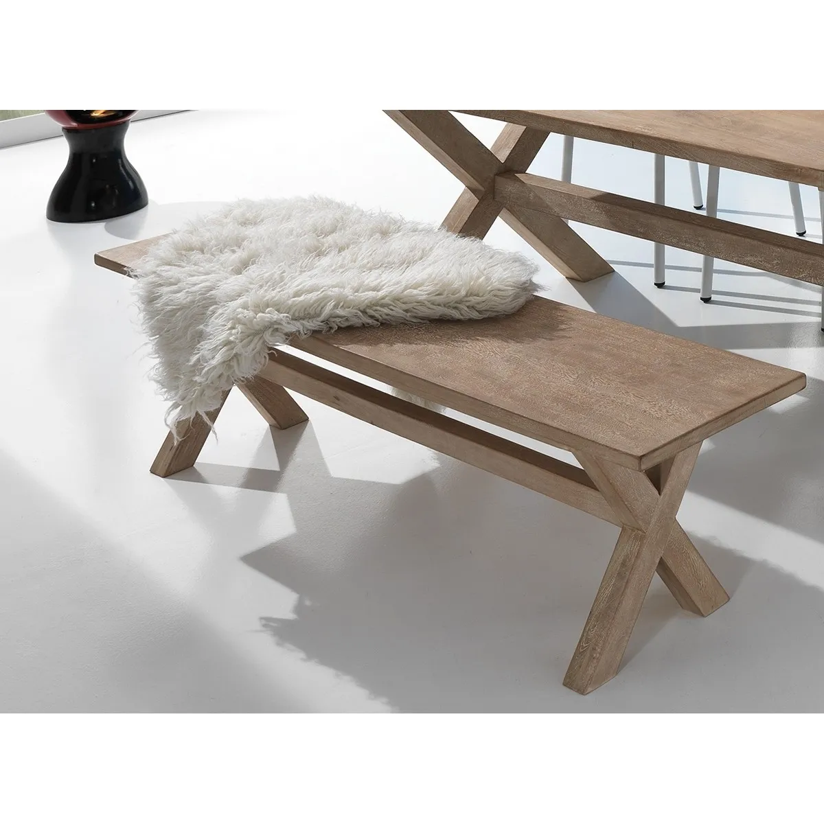 Panca Avignone Tomasucci in legno di mango