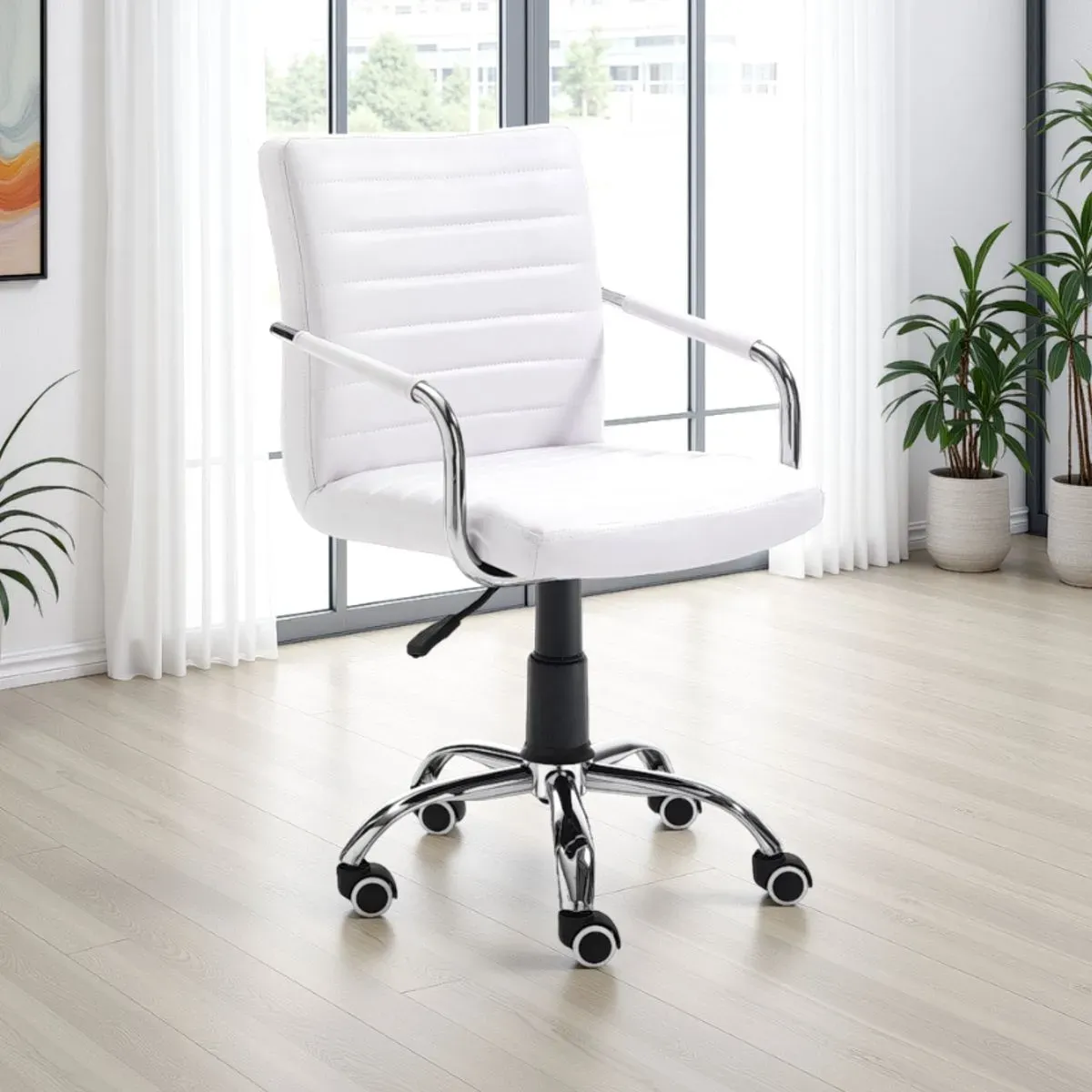 Sedia da ufficio Milko White Tomasucci bianca
