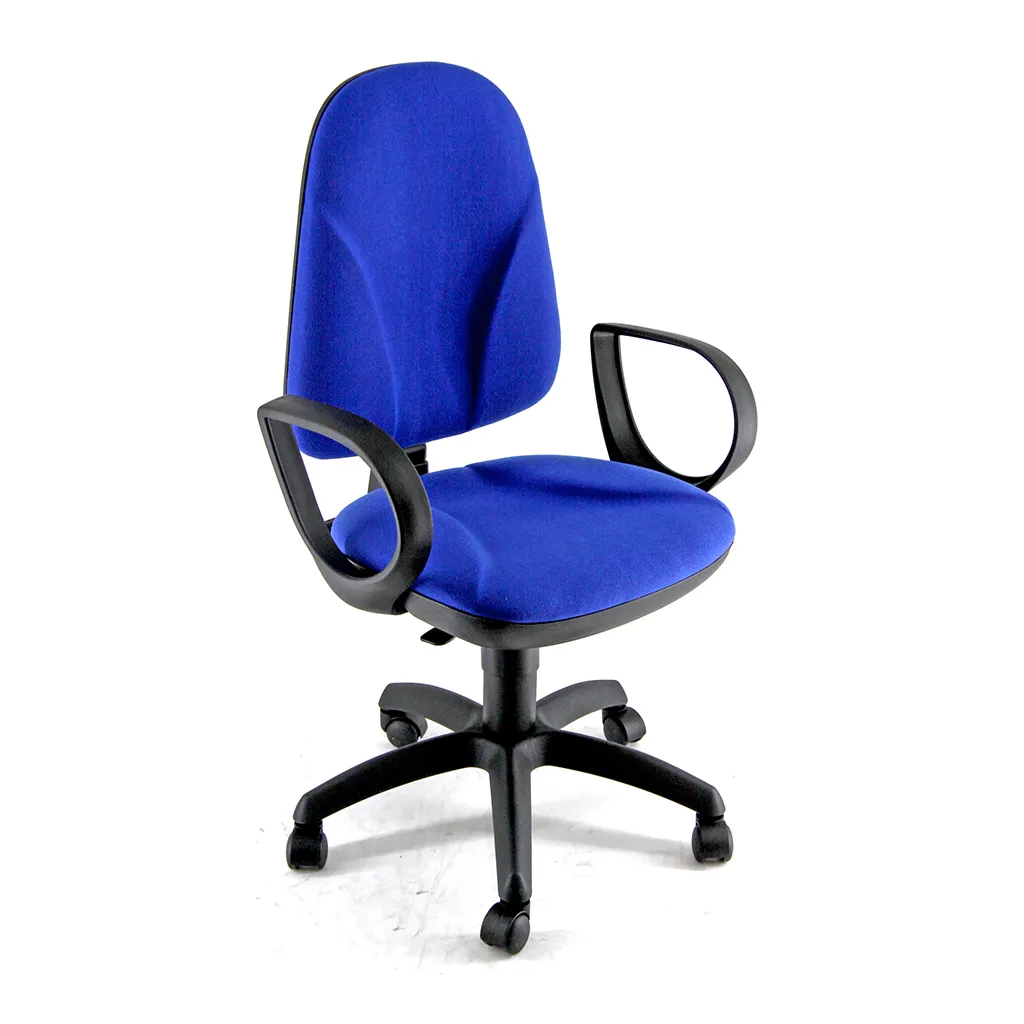 Sedia Team Unisit blu con braccioli