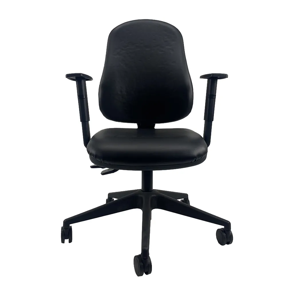 Sedia Simple Unisit nera vista di fronte