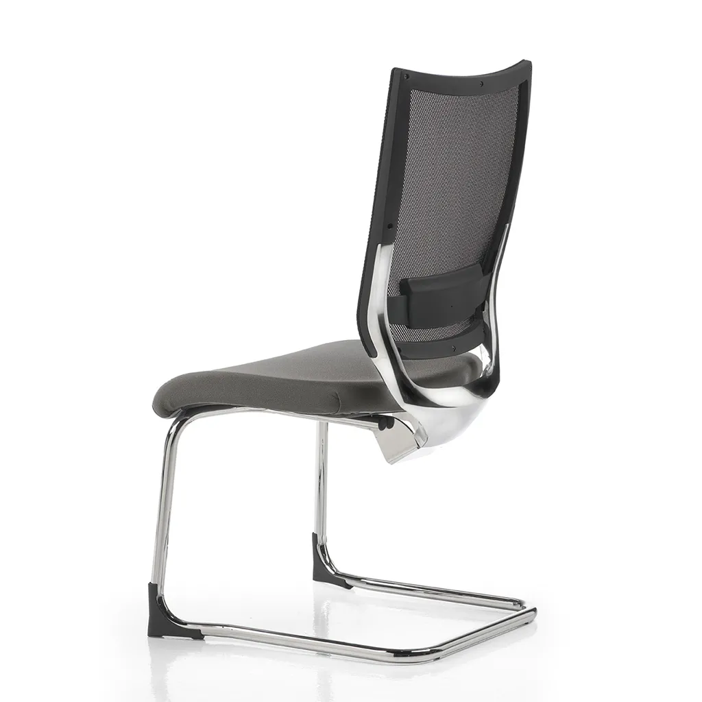 Sedia ergonomica Concept Unisit grigia, vista da dietro