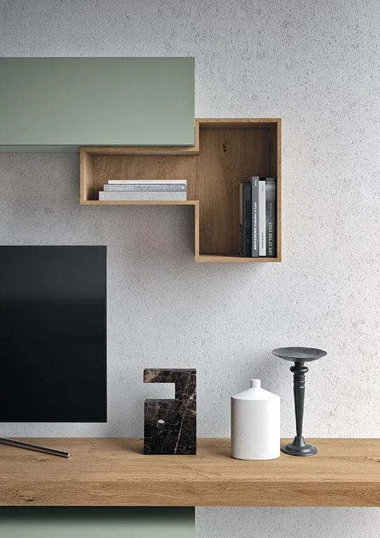 Particolare della composizione soggiorno Horizon 905 MobilGam