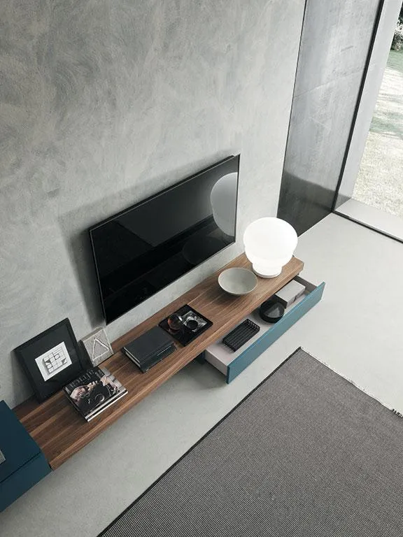 Particolare della composizione soggiorno Horizon 906 MobilGam
