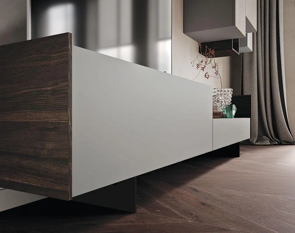 Vista ravvicinata della composizione soggiorno Horizon 909 MobilGam
