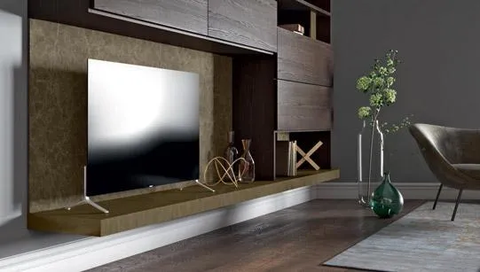 Particolare della libreria a parete Horizon 864 MobilGam