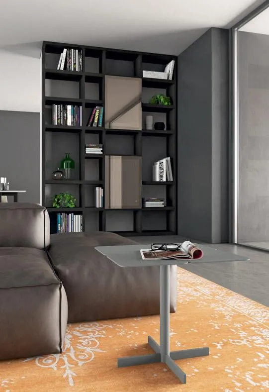 Particolare della libreria a parete Horizon 866 MobilGam