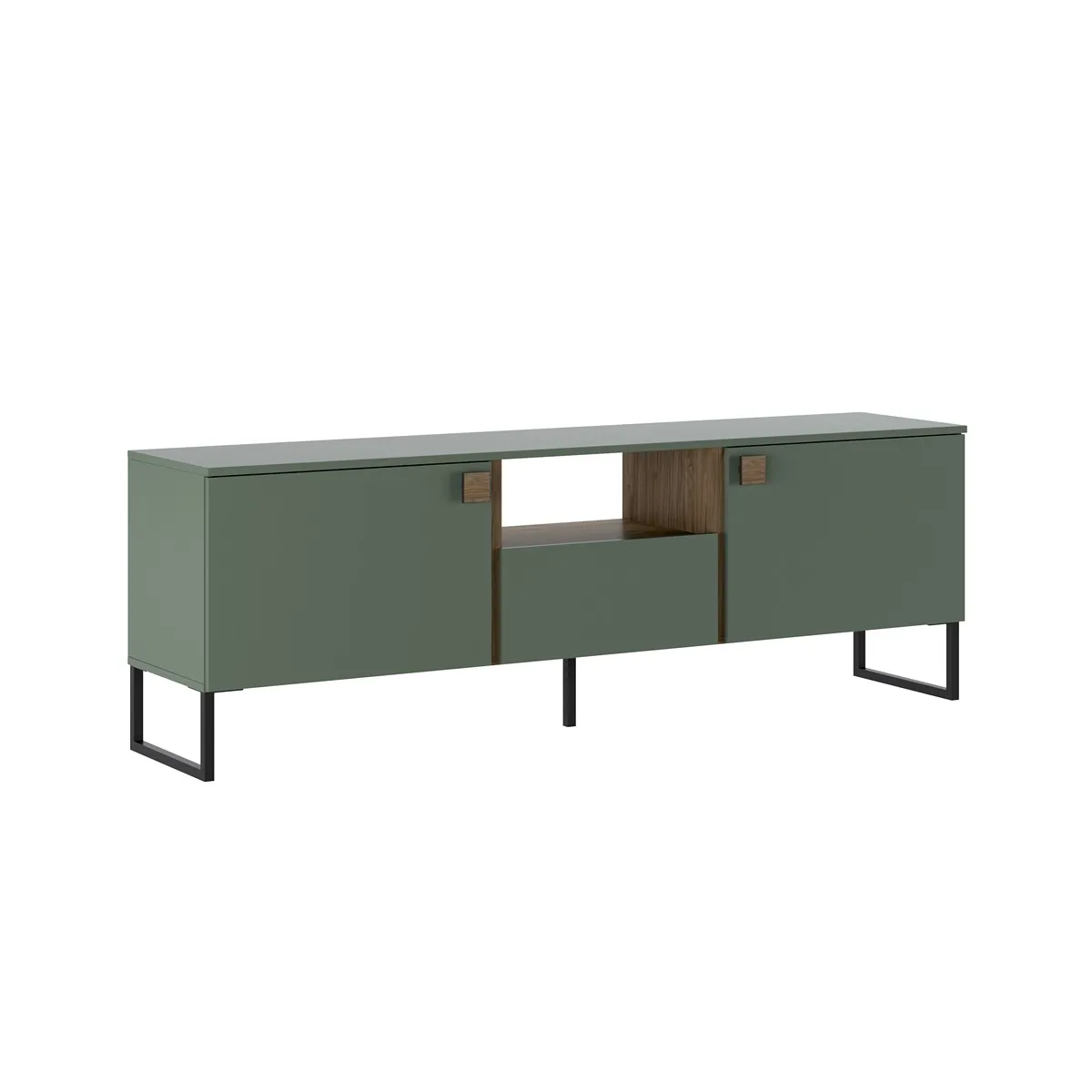 Porta TV Thessa Tomasucci verde grigio su fondo bianco