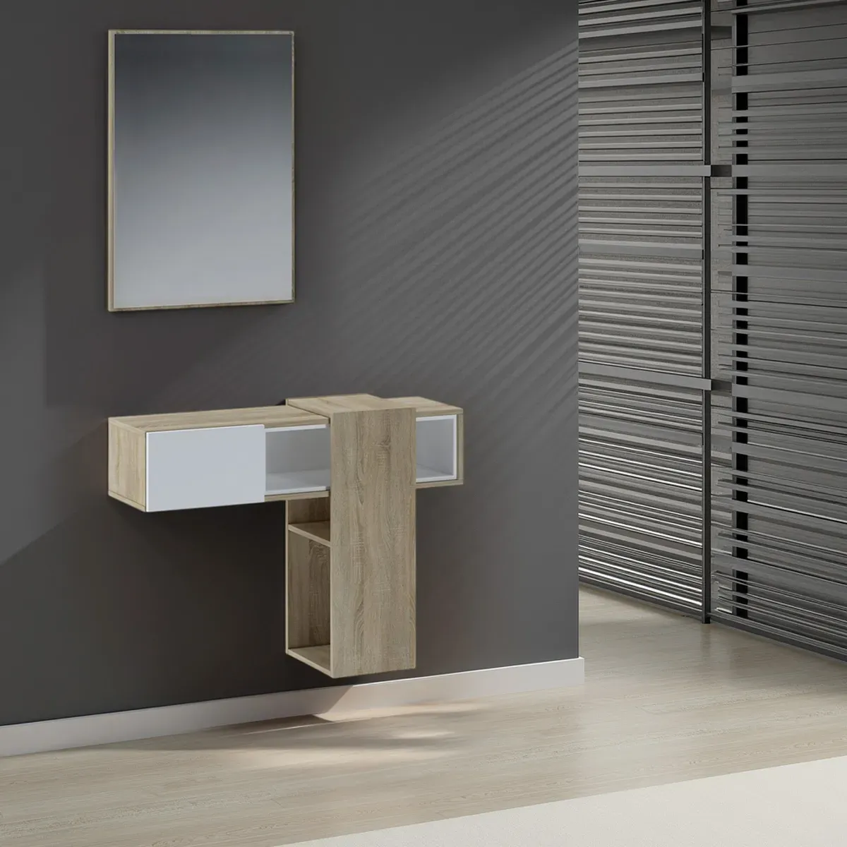 Mobile ingresso sospeso Play Wood Tomasucci con specchio