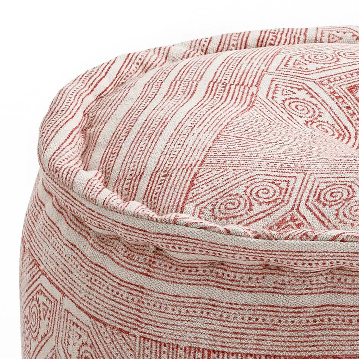 Dettaglio del decoro del pouf Arae