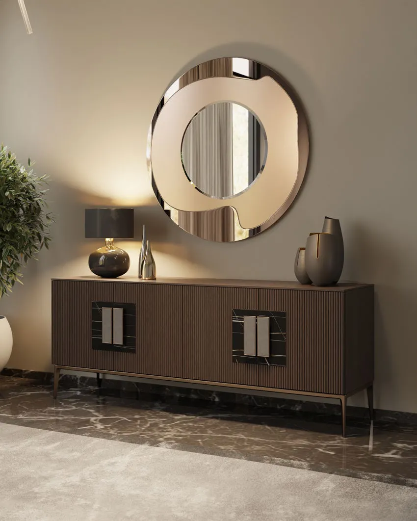 Madia Lena Zamagna Temptation in noce con specchio bronzo