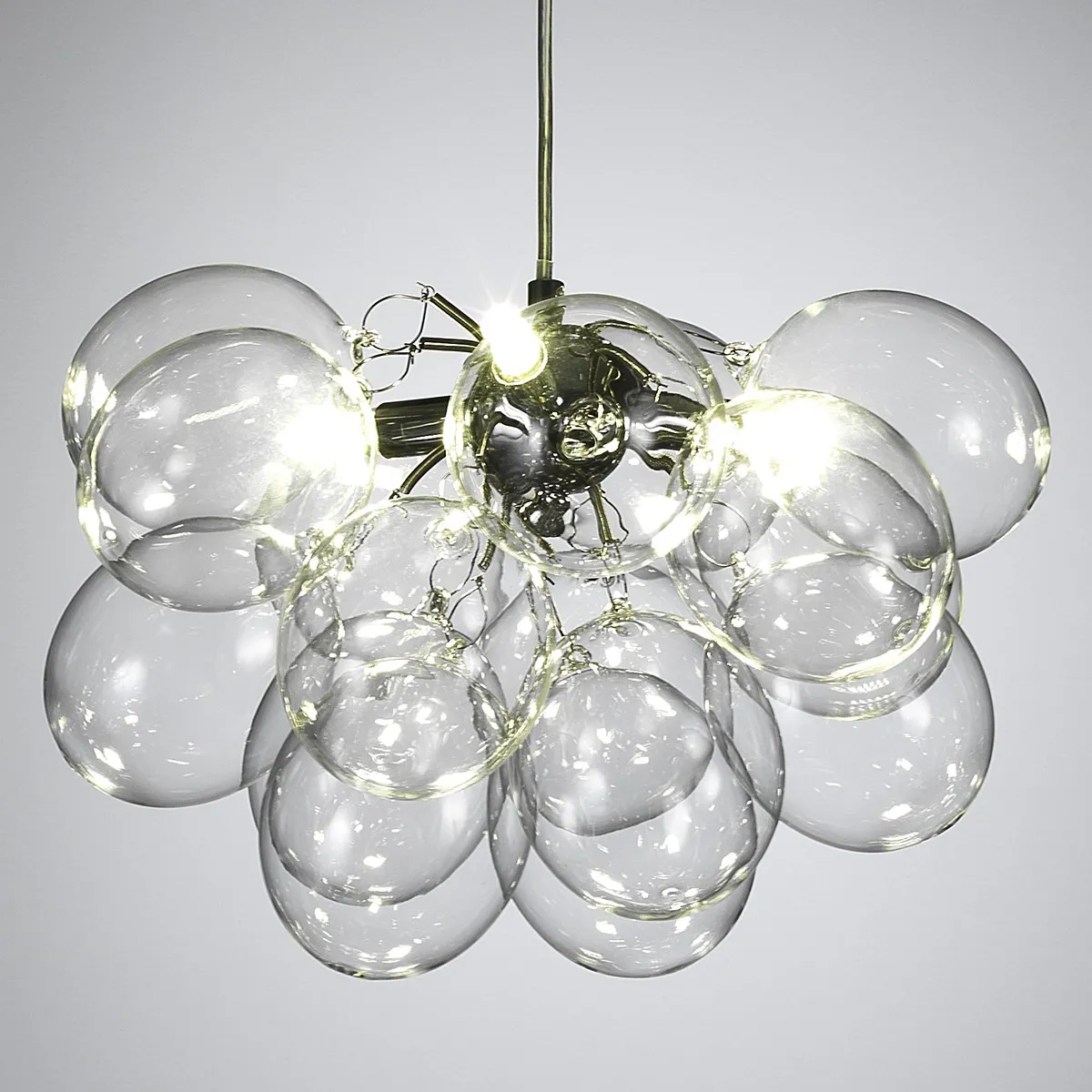 Lampadario Balloons Tomasucci trasparente acceso
