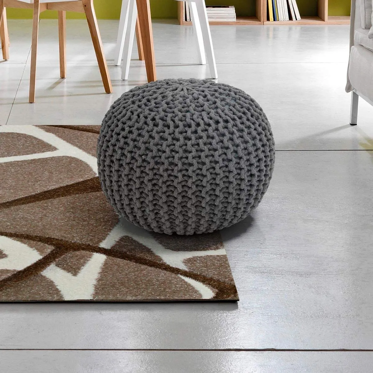 Pouf Posh Light Grey Tomasucci grigio