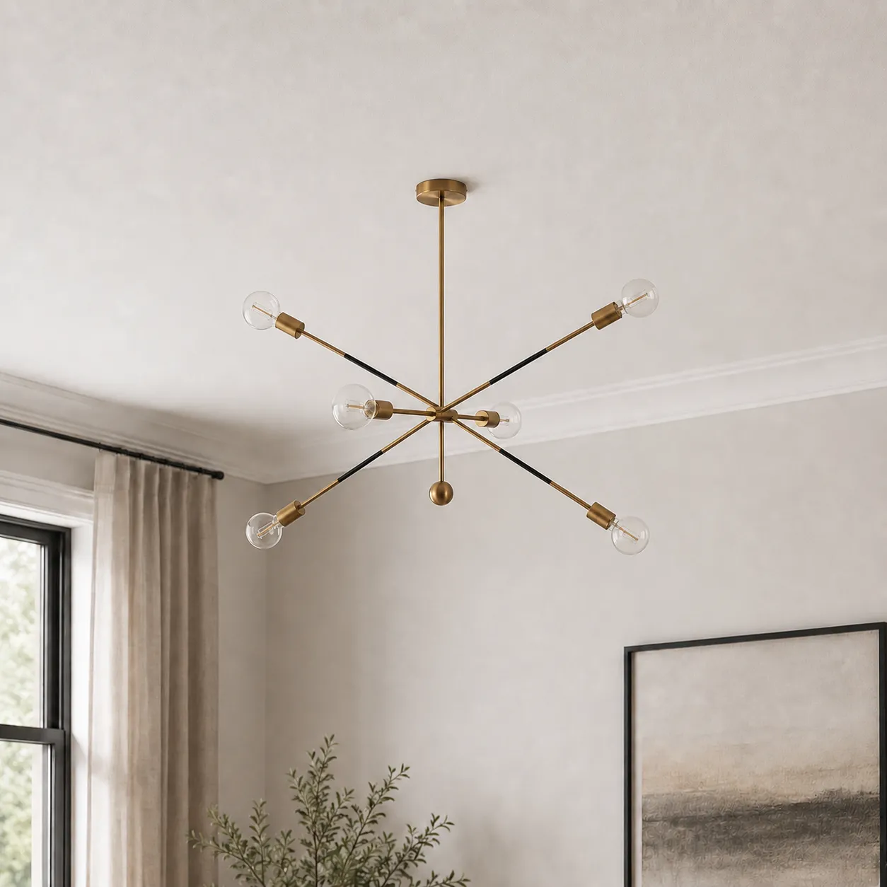 Lampadario Devon Tomasucci in un salone