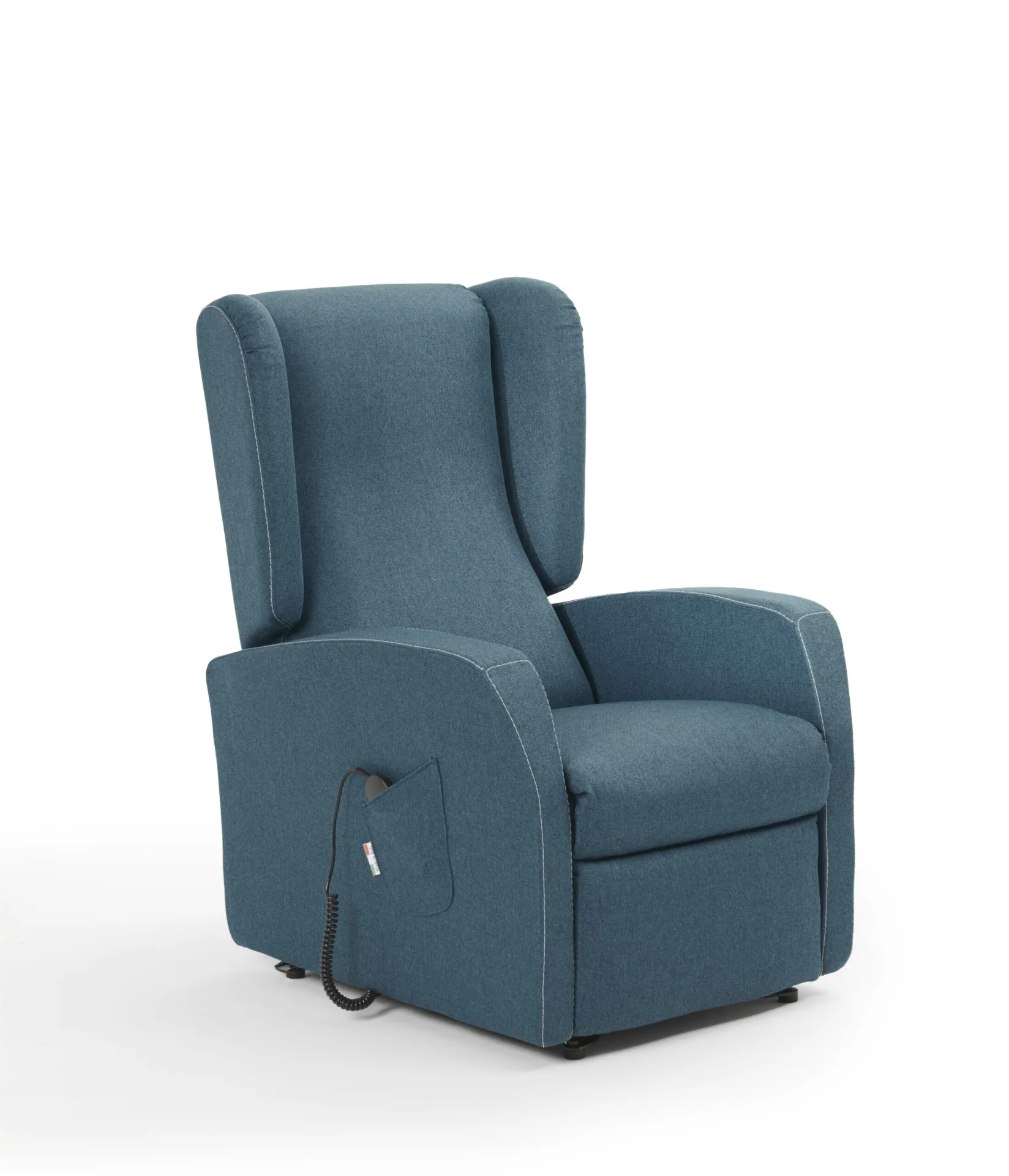 Poltrona Trilly Il Benessere blu con bracciolo 1