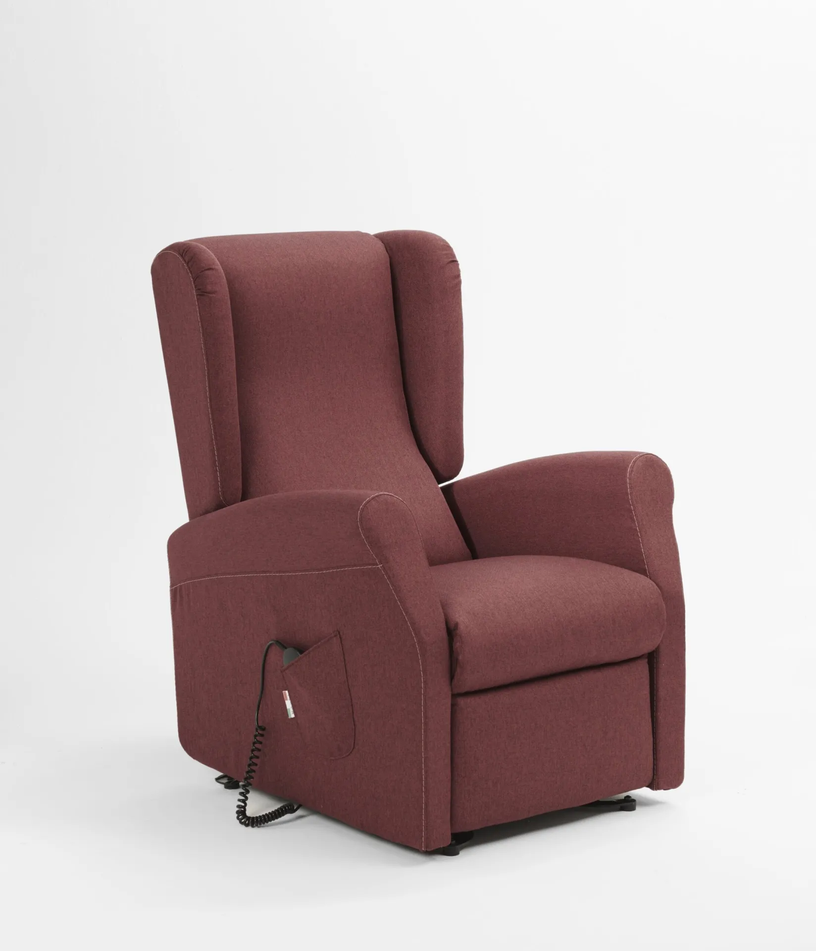 Poltrona Trilly Il Benessere bordeaux con bracciolo 2