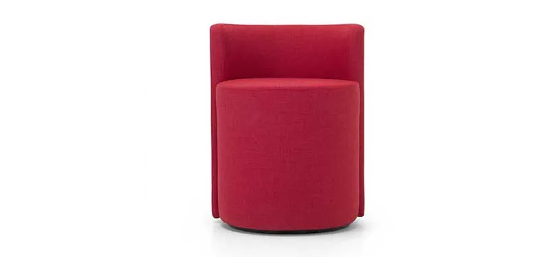 Poltroncina tonda Percy Domingo rossa