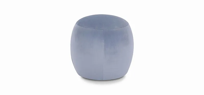 Pouf Billie Domingo in velluto lavanda