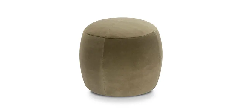 Pouf Billie Domingo verde oliva