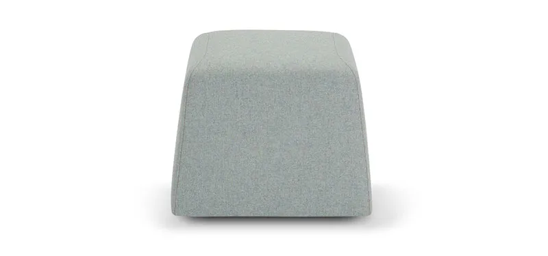 Pouf Joe Domingo quadrato grigio azzurro