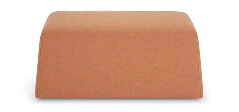 Pouf Joe Domingo rettangolare arancio