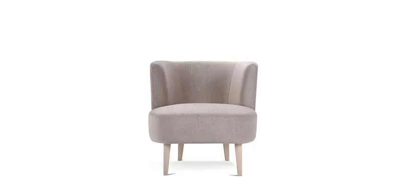 Poltroncina Zelie Domingo grigio chiaro