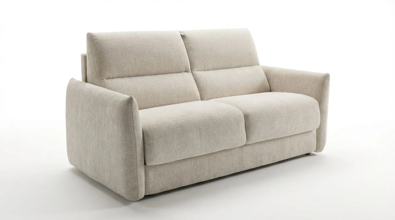 Divano letto Liberty Il Benessere su fondo bianco