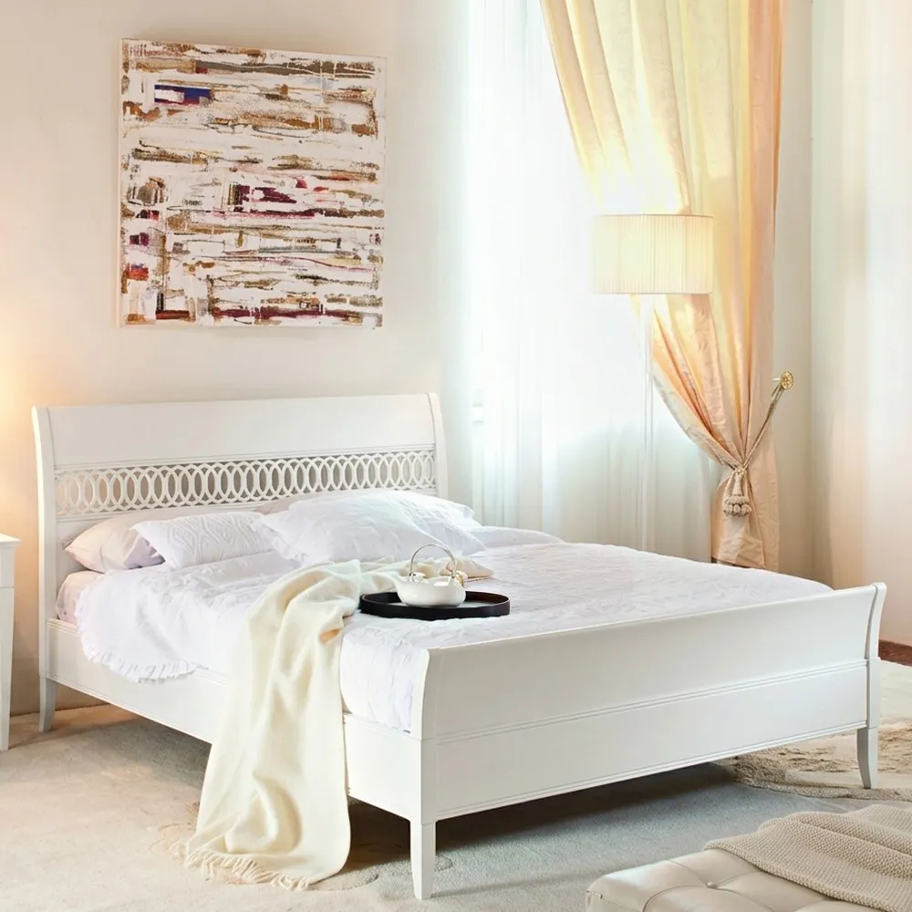 Letto Corallo Le Fablier colorato bianco con pediera