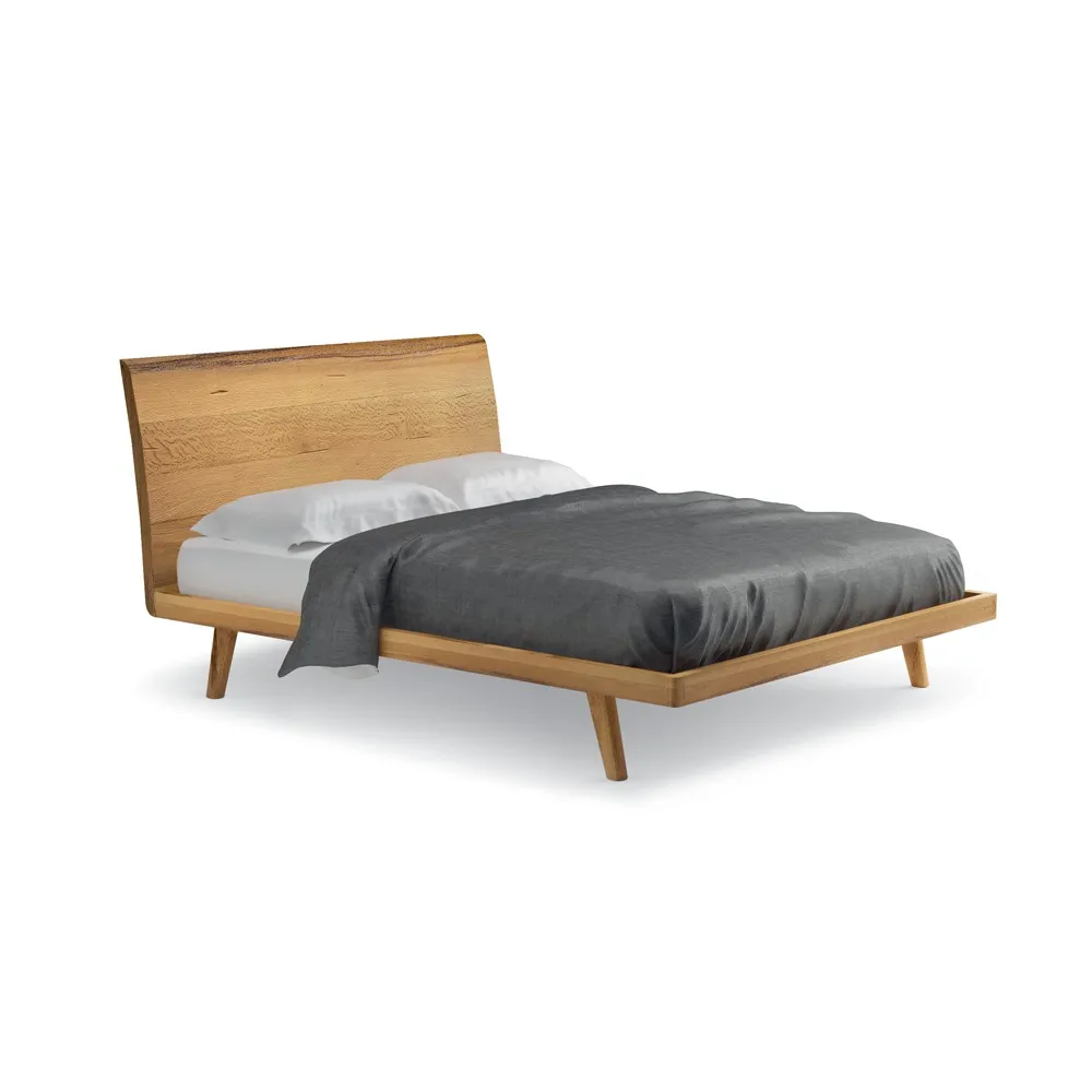 Letto Milano Le Fablier in rovere naturale, scontornato